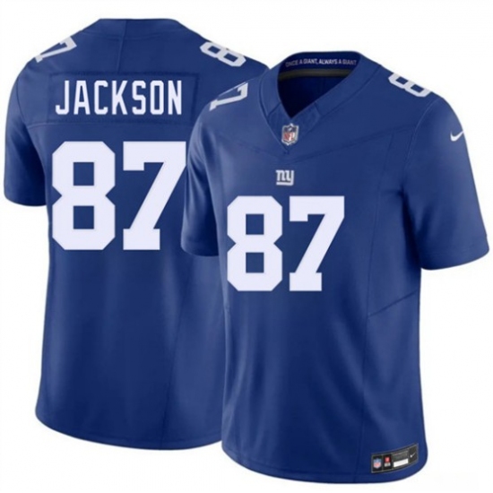 Men's New York Giants #87 Courtney Jackson Blue 2026 F.U.S.E. Vapor Untouchable Limited Football Stitched Jersey - Ujersey