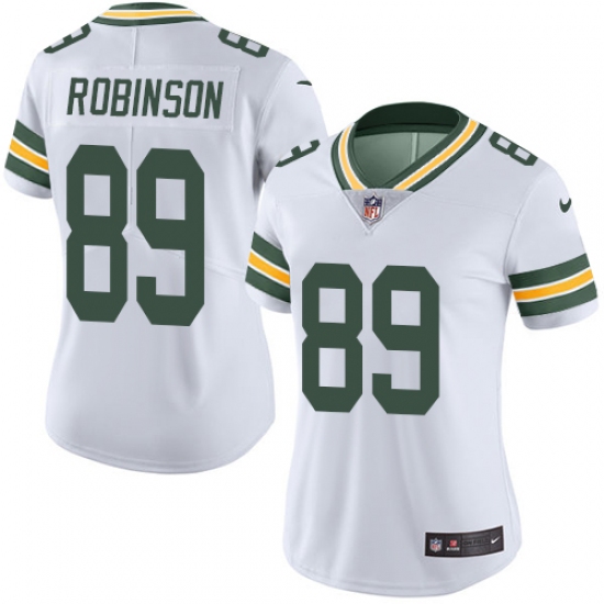 Women's Nike Green Bay Packers #89 Dave Robinson Elite White NFL Jersey - Ujersey