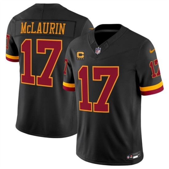 Men's Washington Commanders #17 Terry McLaurin Black 2026 F.U.S.E. Hail Raiser Alternate Vapor Limited Stitched Football Jersey - Ujersey