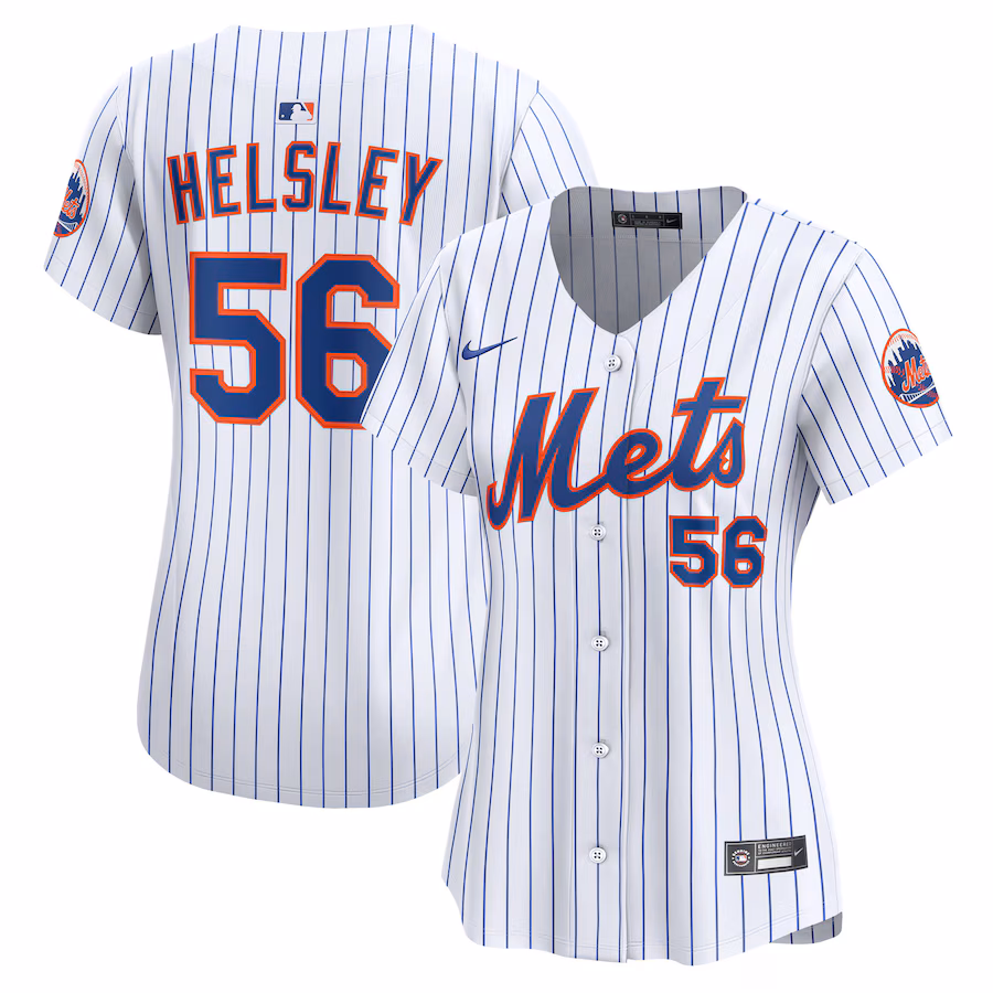 Women's New York Mets Ryan Helsley Nike White Home Limited Player Jersey - Ujersey