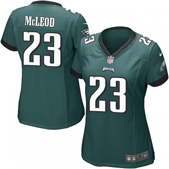 Women's Nike Philadelphia Eagles #23 Rodney McLeod Game Midnight Green Team Color NFL Jersey - Ujersey