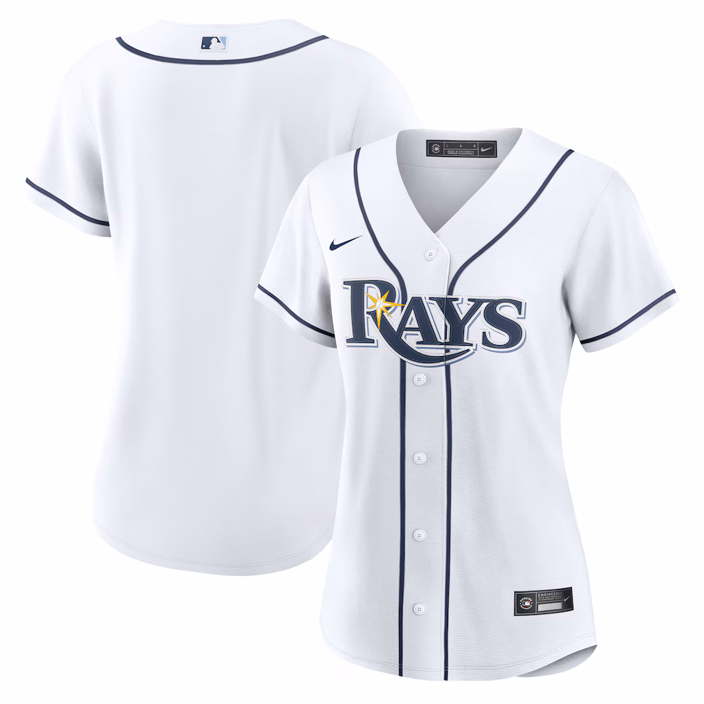 Women's Tampa Bay Rays  Nike White Home Replica 2.0 Jersey