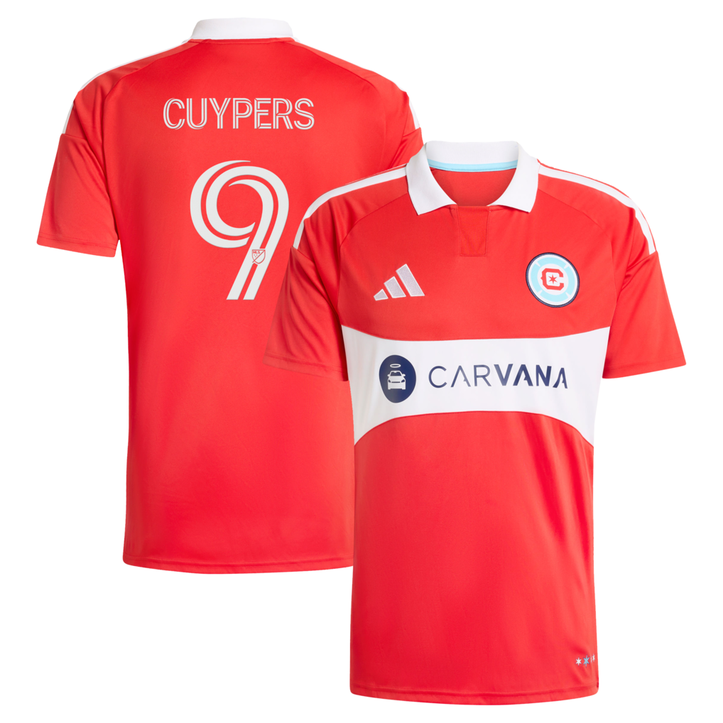 Men's Chicago Fire Hugo Cuypers adidas Red 2026 Forever Red Replica Jersey - Ujersey