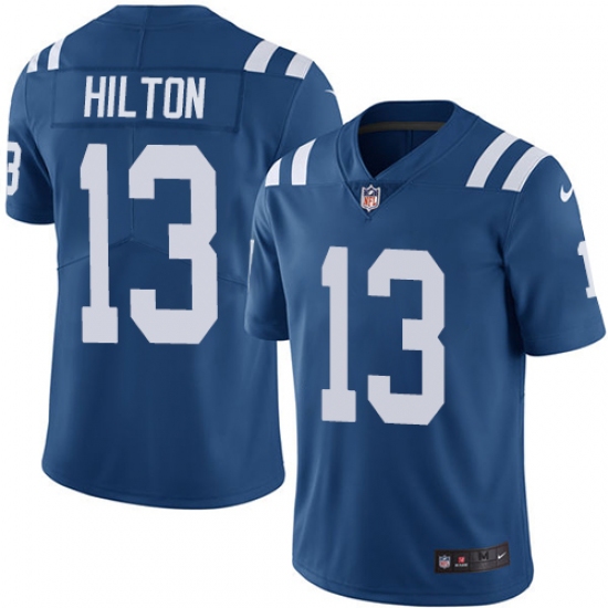 Youth Nike Indianapolis Colts #13 T.Y. Hilton Elite Royal Blue Team Color NFL Jersey - Ujersey