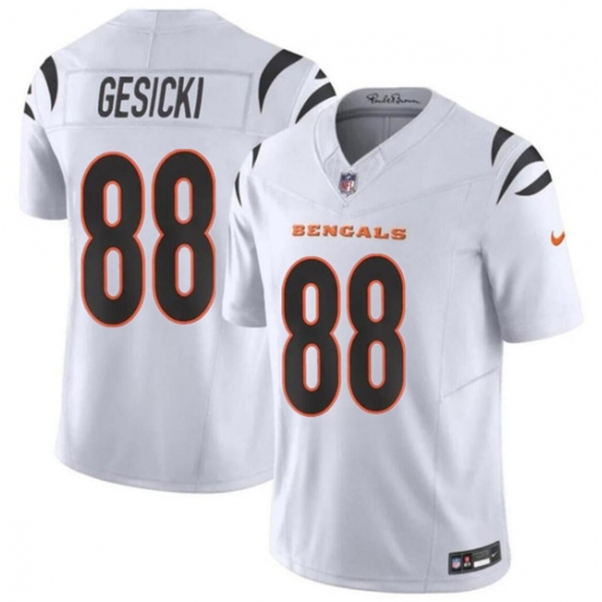 Youth Cincinnati Bengals #88 Mike Gesicki White 2024 F.U.S.E. Vapor Untouchable Limited Stitched Jersey - Ujersey