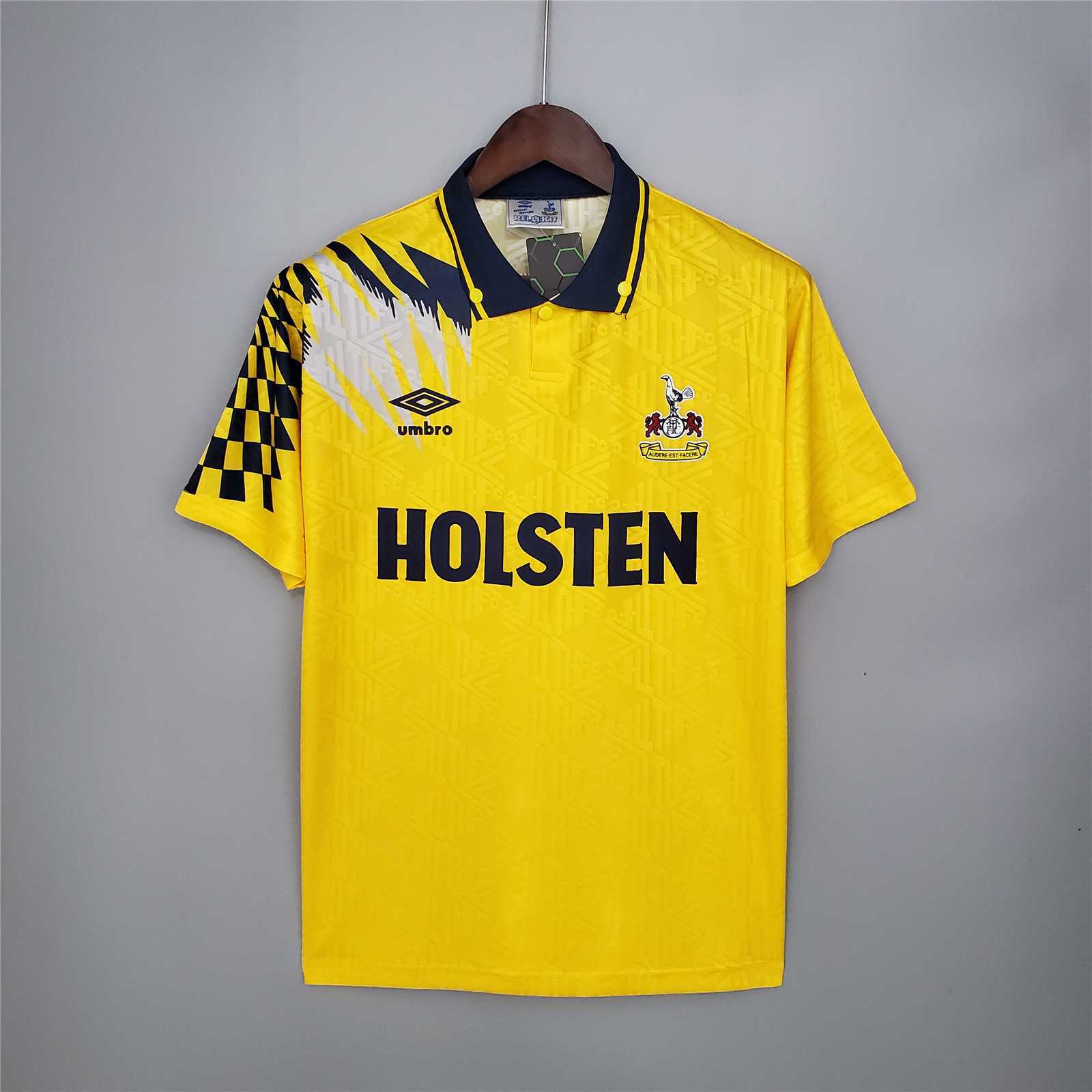 Tottenham Hotspur Retro Football Jersey Away Custom Shirt 1992/94 - ujerseystore