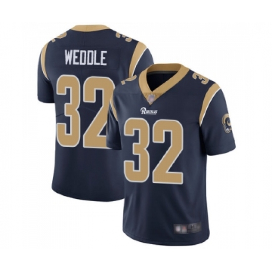 Men's Los Angeles Rams #32 Eric Weddle Navy Blue Team Color Vapor Untouchable Limited Player Football Jersey - Ujersey