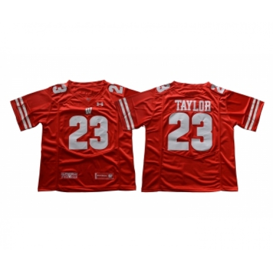 Wisconsin Badgers 23 Jonathan Taylor Red College Football Jersey - Ujersey