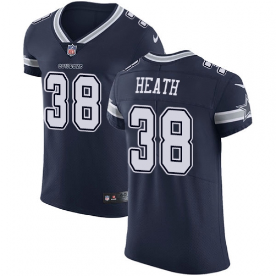 Men's Nike Dallas Cowboys #38 Jeff Heath Navy Blue Team Color Vapor Untouchable Elite Player NFL Jersey - Ujersey