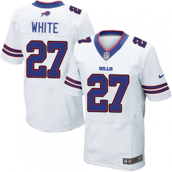 Men's Nike Buffalo Bills #27 Tre'Davious White Elite White NFL Jersey - Ujersey