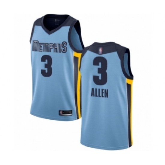 Youth Memphis Grizzlies #3 Grayson Allen Swingman Light Blue Basketball Jersey Statement Edition - Ujersey