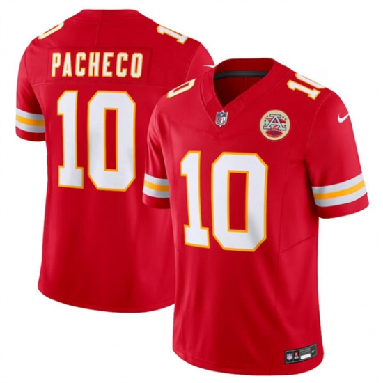 Men's Kansas City Chiefs #10 Isiah Pacheco Red 2023 F.U.S.E. Vapor Untouchable Limited Football Stitched Jersey - Ujersey
