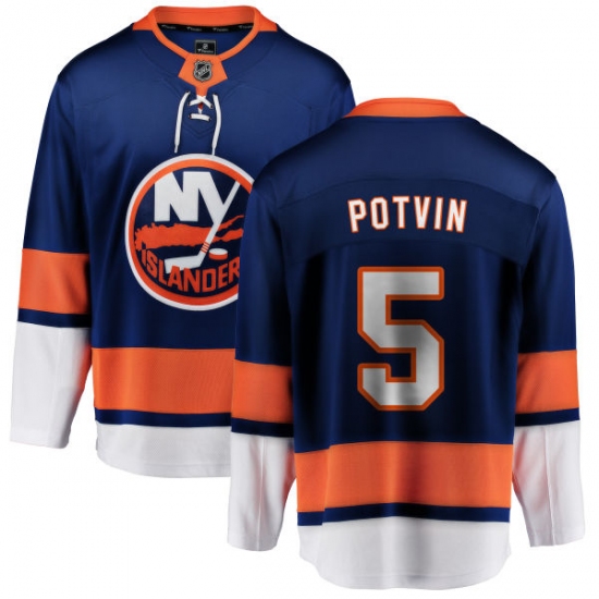 Men's New York Islanders #5 Denis Potvin Fanatics Branded Royal Blue Home Breakaway NHL Jersey - Ujersey