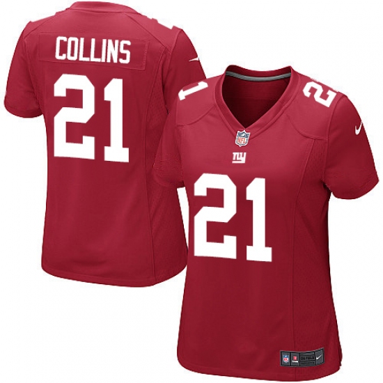 Women's Nike New York Giants #21 Landon Collins Game Red Alternate NFL Jersey - Ujersey