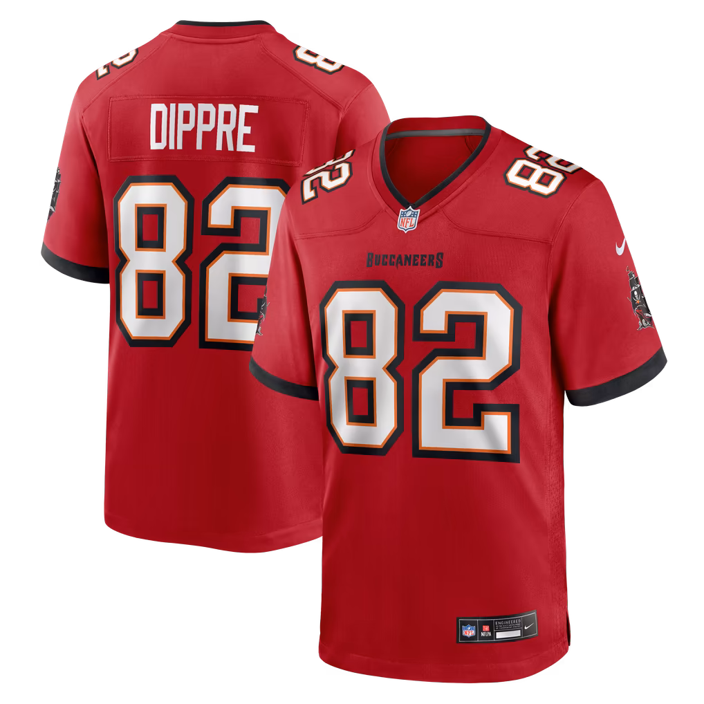 Men's Tampa Bay Buccaneers CJ Dippre Nike Red Team Game Jersey - Ujersey