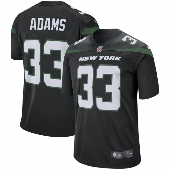 Men's New York Jets #33 Jamal Adams Nike Black Player Game Jersey - Ujersey