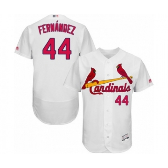 Men's St. Louis Cardinals #44 Junior Fernandez White Home Flex Base Authentic Collection Baseball Player Jersey - Ujersey