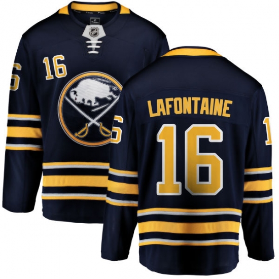 Youth Buffalo Sabres #16 Pat Lafontaine Fanatics Branded Navy Blue Home Breakaway NHL Jersey - Ujersey