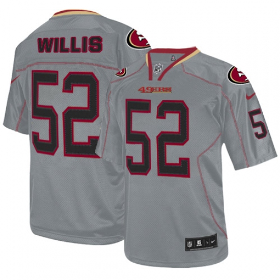 Youth Nike San Francisco 49ers #52 Patrick Willis Elite Lights Out Grey NFL Jersey - Ujersey