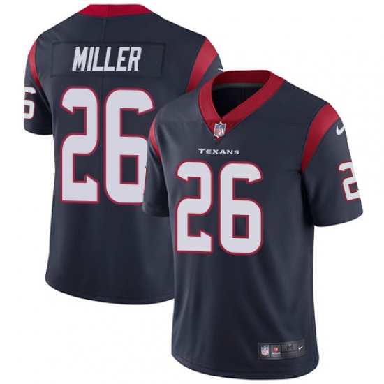 Men's Nike Houston Texans #26 Lamar Miller Limited Navy Blue Team Color Vapor Untouchable NFL Jersey - Ujersey
