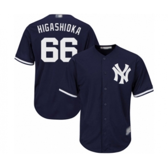 Youth New York Yankees #66 Kyle Higashioka Authentic Navy Blue Alternate Baseball Player Jersey - Ujersey