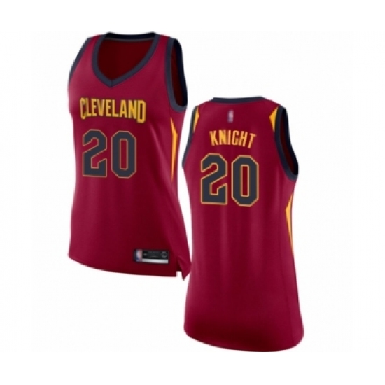 Women's Cleveland Cavaliers #20 Brandon Knight Authentic Maroon Basketball Jersey - Icon Edition - Ujersey