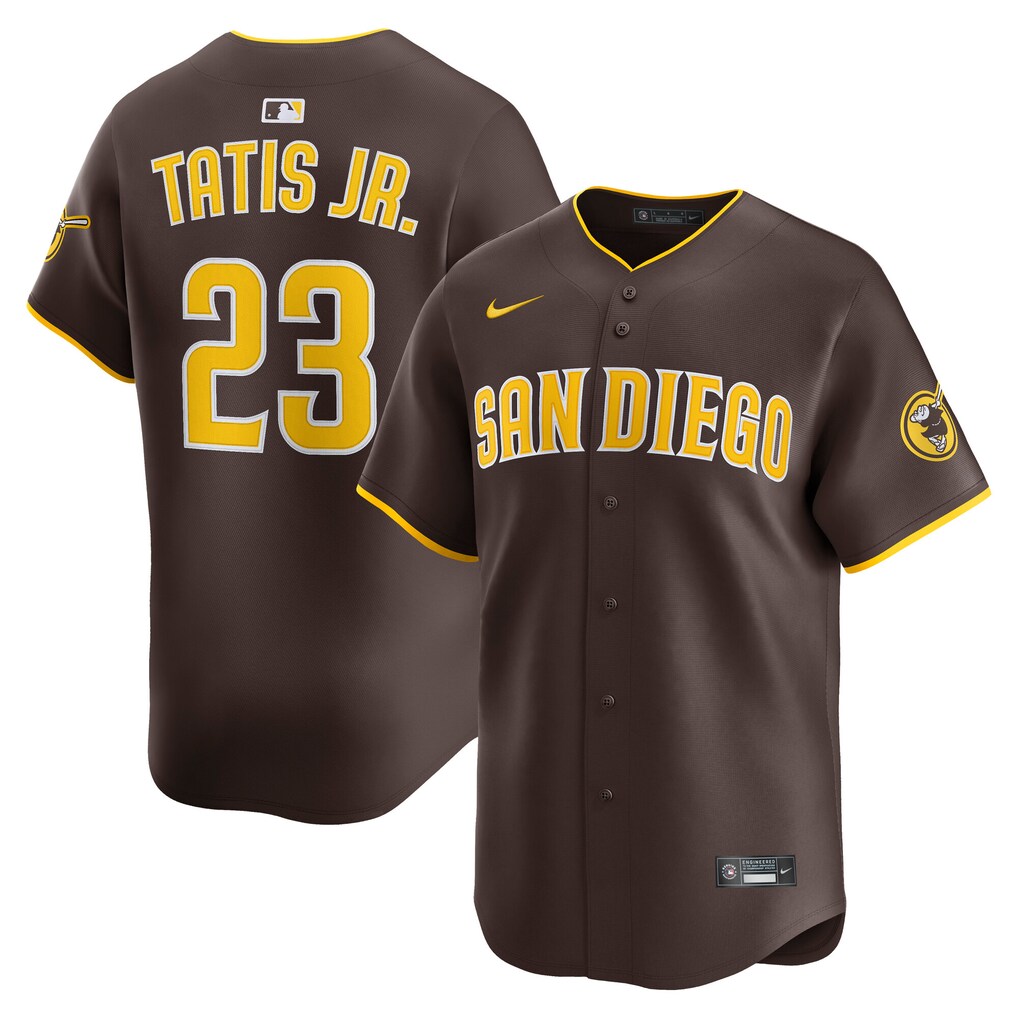 Men's San Diego Padres Fernando Tatis Jr. Nike Brown Road Limited Player Jersey - Ujersey