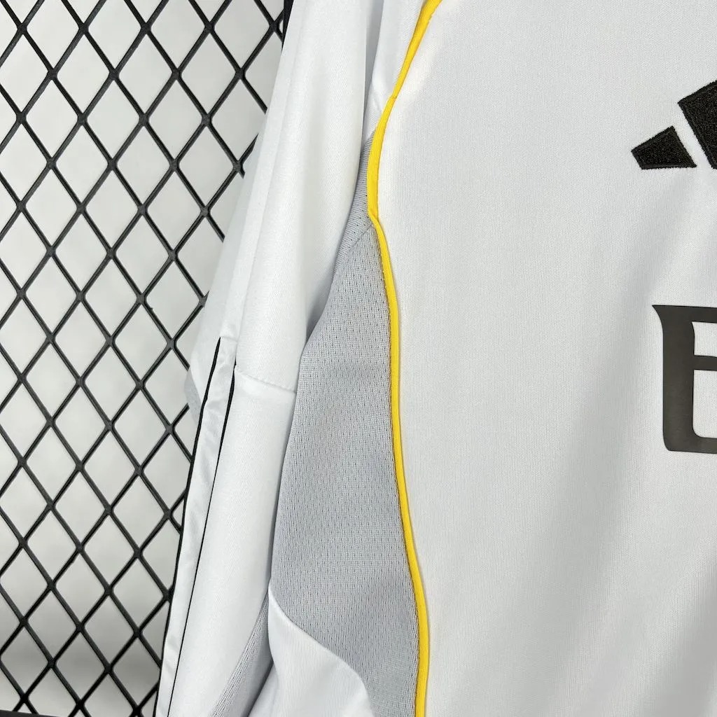 Real Madrid Soccer Jersey Home Custom Long Sleeves Shirt 2025/26 - ujerseystore