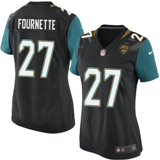 Women's Nike Jacksonville Jaguars #27 Leonard Fournette Game Black Alternate NFL Jersey - Ujersey