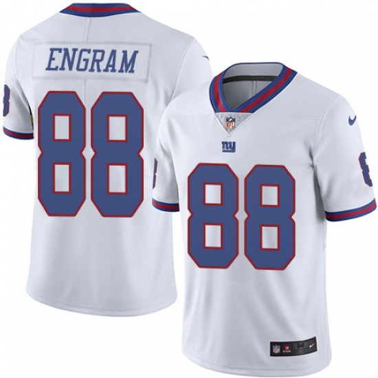 Youth Nike New York Giants #88 Evan Engram Limited White Rush Vapor Untouchable NFL Jersey - Ujersey