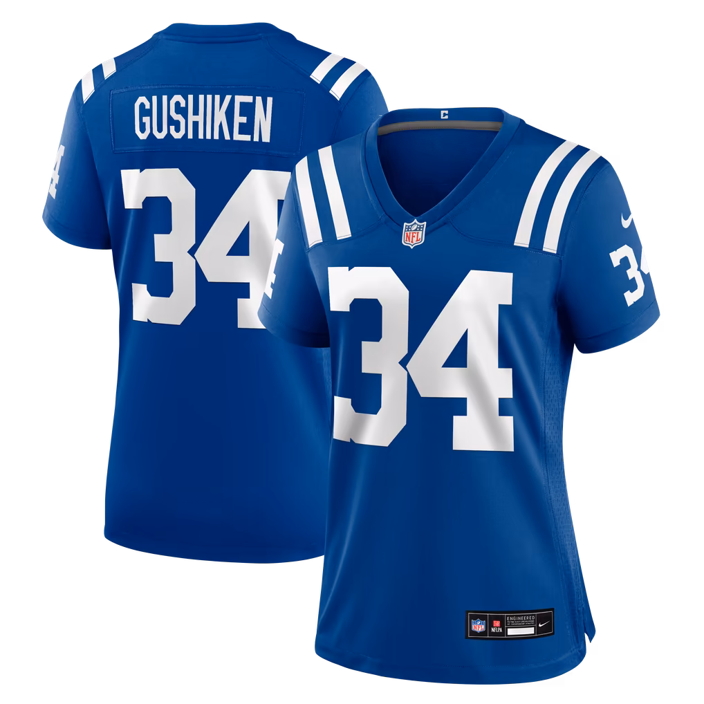 Women's Indianapolis Colts Kapena Gushiken Nike Royal Team Game Jersey - Ujersey