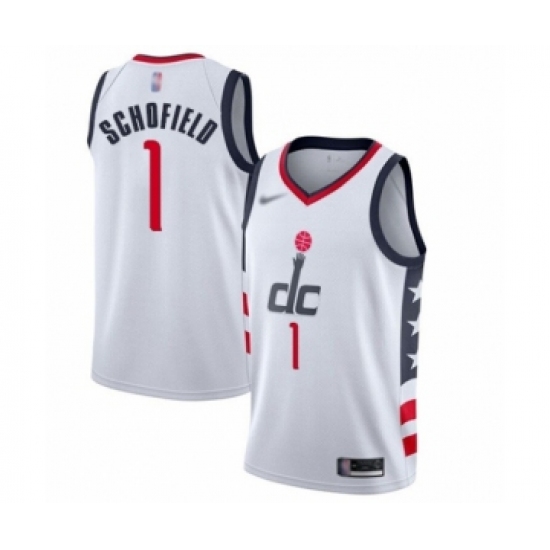 Youth Washington Wizards #1 Admiral Schofield Swingman White Basketball Jersey - 2019-20 City Edition - Ujersey