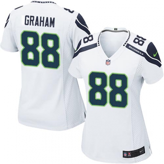 Women's Nike Seattle Seahawks #88 Jimmy Graham Game White NFL Jersey - Ujersey