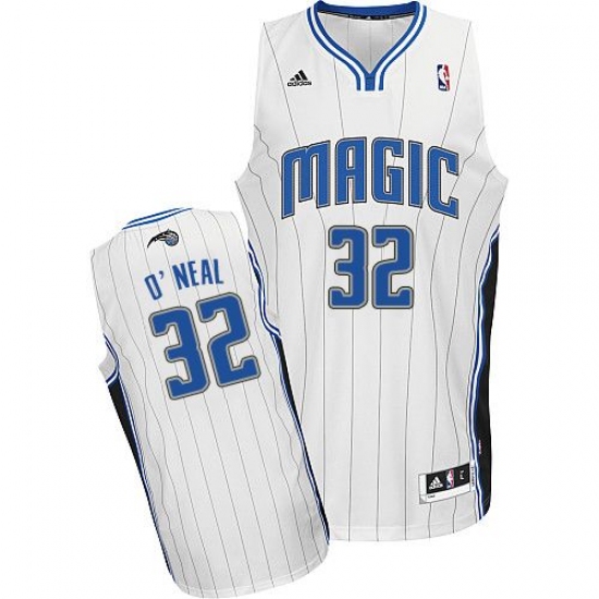 Youth Adidas Orlando Magic #32 Shaquille O'Neal Swingman White Home NBA Jersey - Ujersey