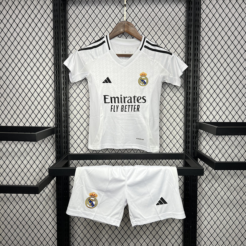 Real Madrid Home Soccer Uniform Kids Kit Jersey+Shorts 2024/25 - U-jersey