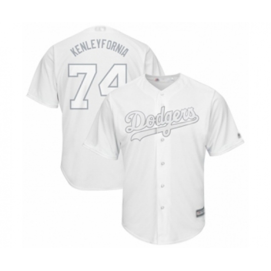 Men's Los Angeles Dodgers #74 Kenley Jansen  Kenleyfornia  Authentic White 2019 Players Weekend Baseball Jersey - Ujersey