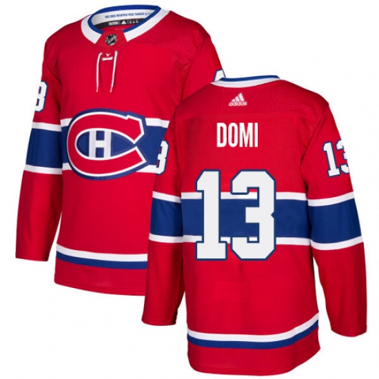 Youth Adidas Montreal Canadiens #13 Max Domi Authentic Red Home NHL Jersey - Ujersey