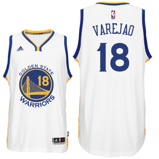 Golden State Warriors #18 Anderson Varejao New Swingman Home White Jersey - Ujersey