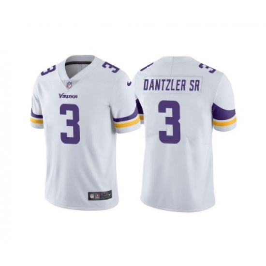 Men's Minnesota Vikings #3 Cameron Dantzler White Vapor Untouchable Stitched Jersey - Ujersey