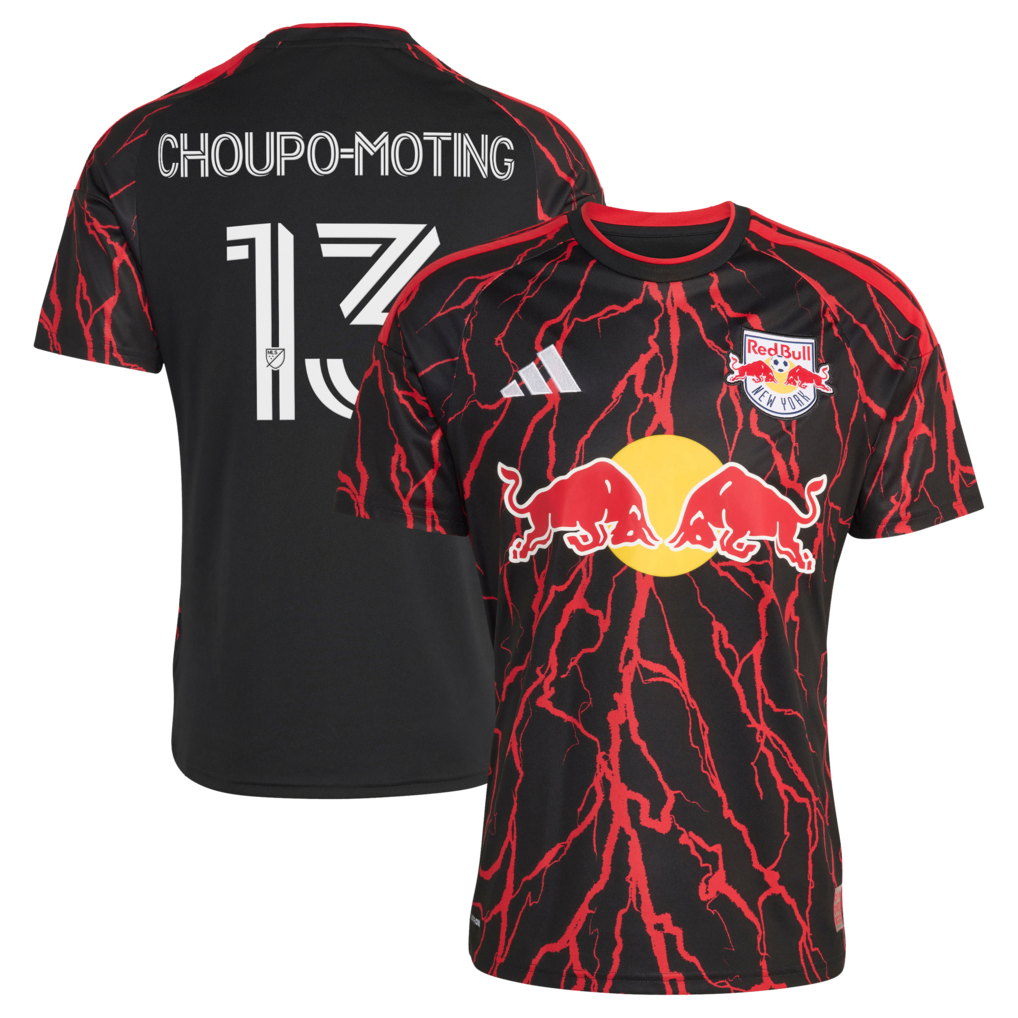 Men's New York Red Bulls Eric Maxim Choupo-Moting adidas Black 2026 The Rooted Kit Replica Jersey - Ujersey