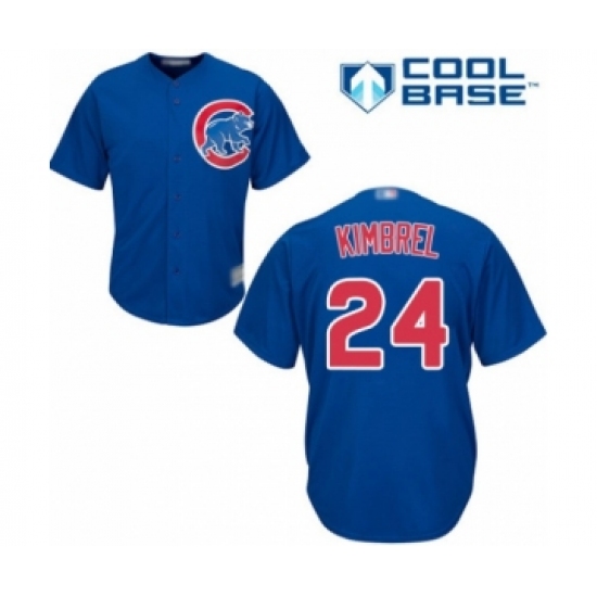 Youth Chicago Cubs #24 Craig Kimbrel Authentic Royal Blue Alternate Cool Base Baseball Player Jersey - Ujersey