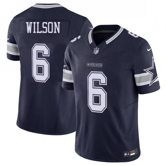 Men's Dallas Cowboys #6 Donovan Wilson Navy 2025 F.U.S.E Vapor Untouchable Limited Football Stitched Jersey - Ujersey