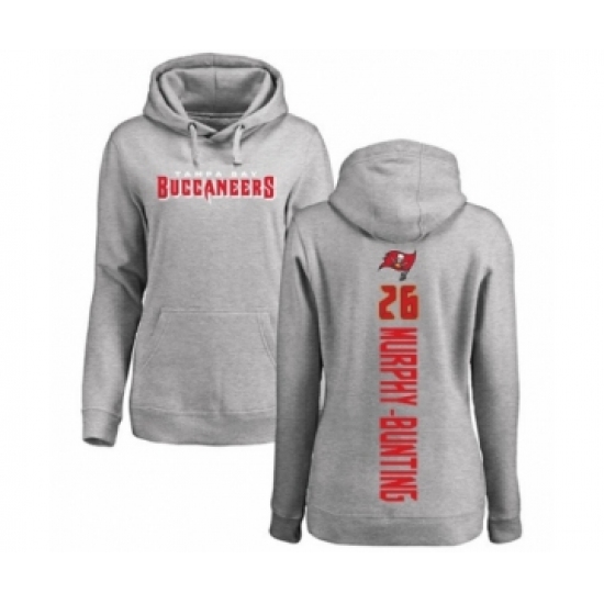 Football Women's Tampa Bay Buccaneers #26 Sean Murphy-Bunting Ash Backer Pullover Hoodie