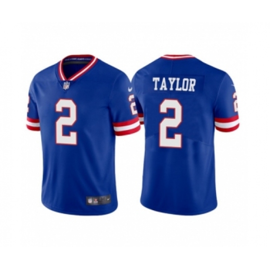 Men's New York Giants #2 Tyrod Taylor Royal Vapor Untouchable Classic Retired Player Stitched Game Jersey - Ujersey
