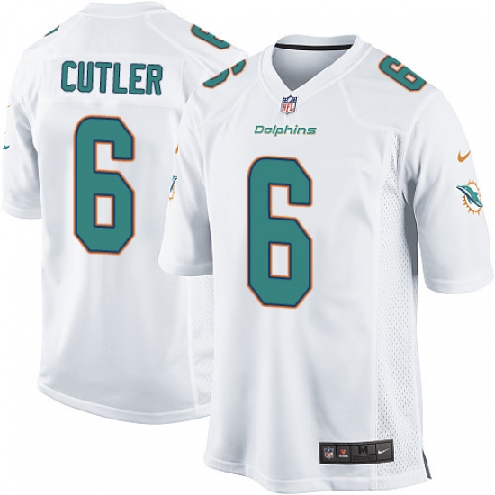 Men's Nike Miami Dolphins #6 Jay Cutler Game White NFL Jersey - Ujersey