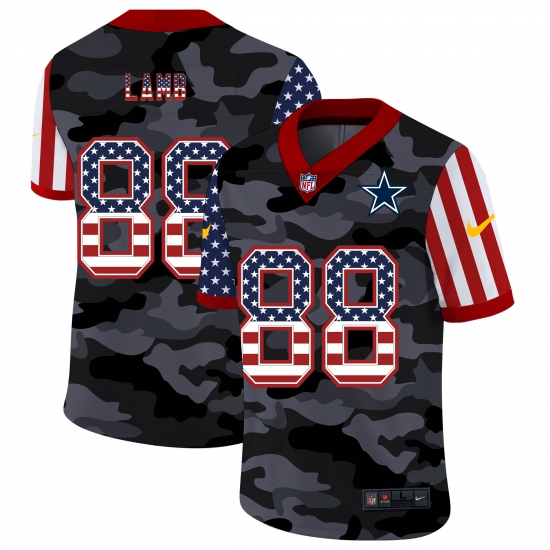 Men's Dallas Cowboys #88 CeeDee Lamb Camo Flag Nike Limited Jersey - Ujersey