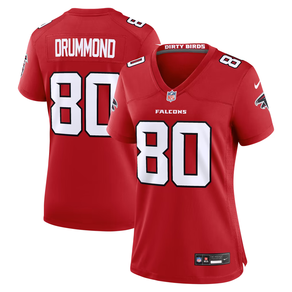 Women's Atlanta Falcons Dylan Drummond Nike Red Team Game Jersey