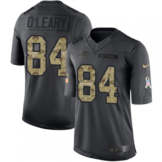 Youth Nike Buffalo Bills #84 Nick O'Leary Limited Black 2016 Salute to Service NFL Jersey - Ujersey