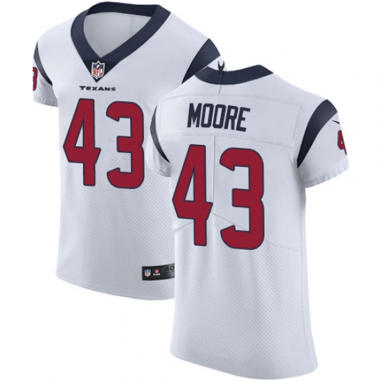Men's Nike Houston Texans #43 Corey Moore White Vapor Untouchable Elite Player NFL Jersey - Ujersey