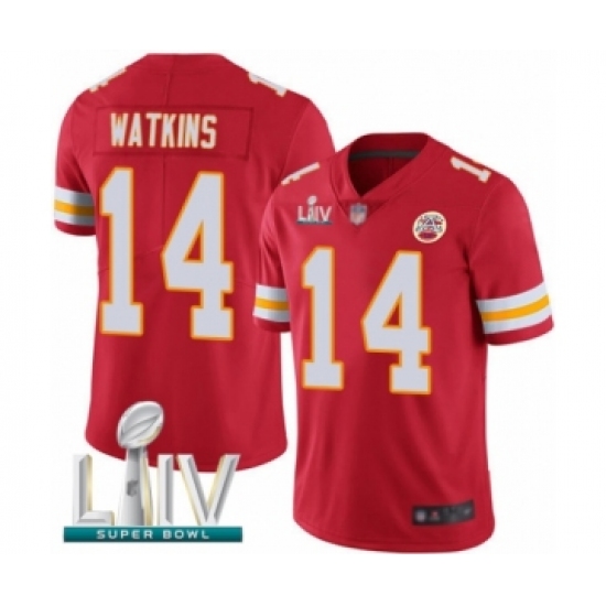 Men's Kansas City Chiefs #15 Patrick Mahomes Red Team Color Vapor Untouchable Limited Player Super Bowl LIV Bound Football Jersey - Ujersey
